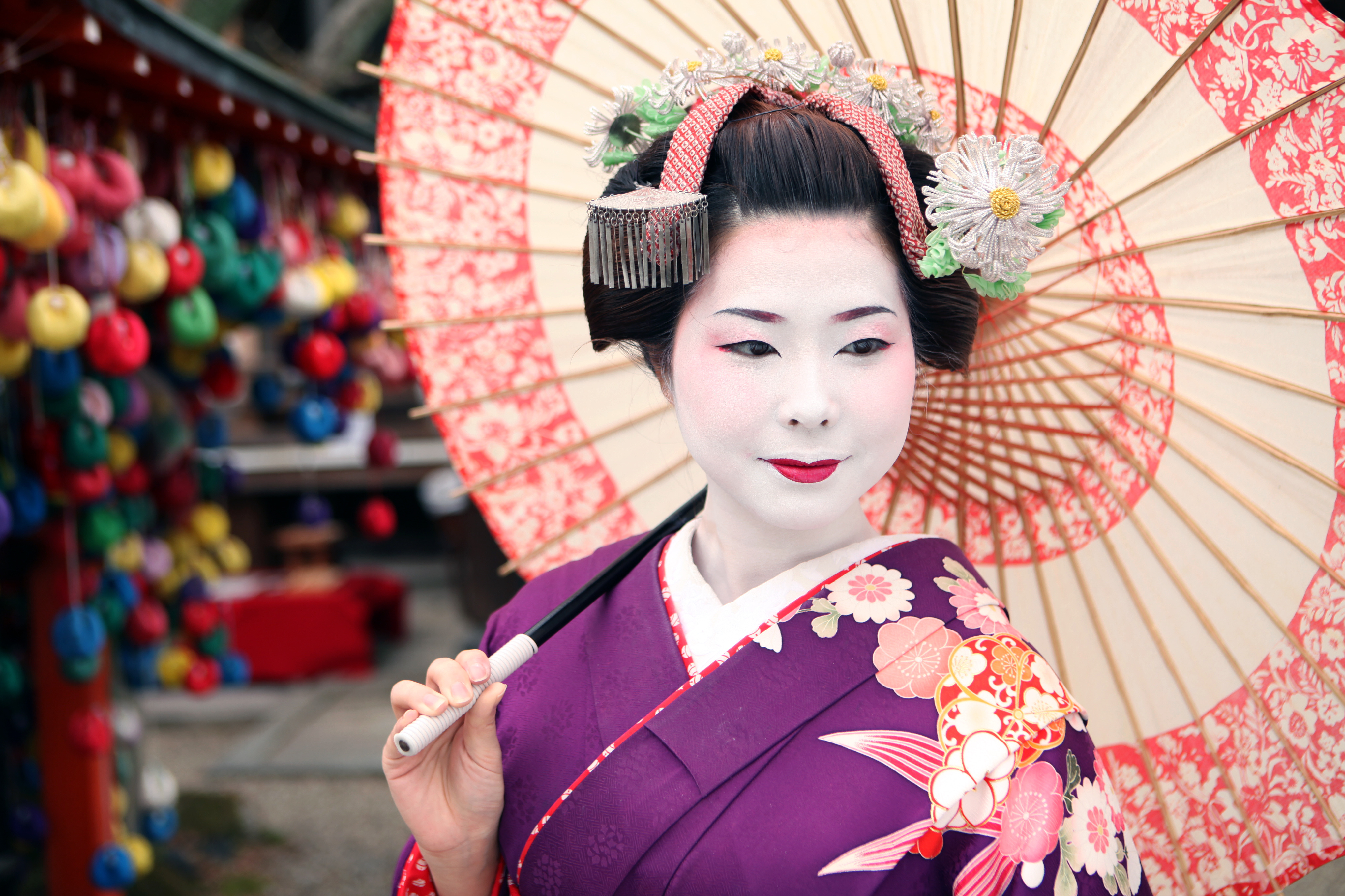 Maiko's Umbrella Japan Geisha