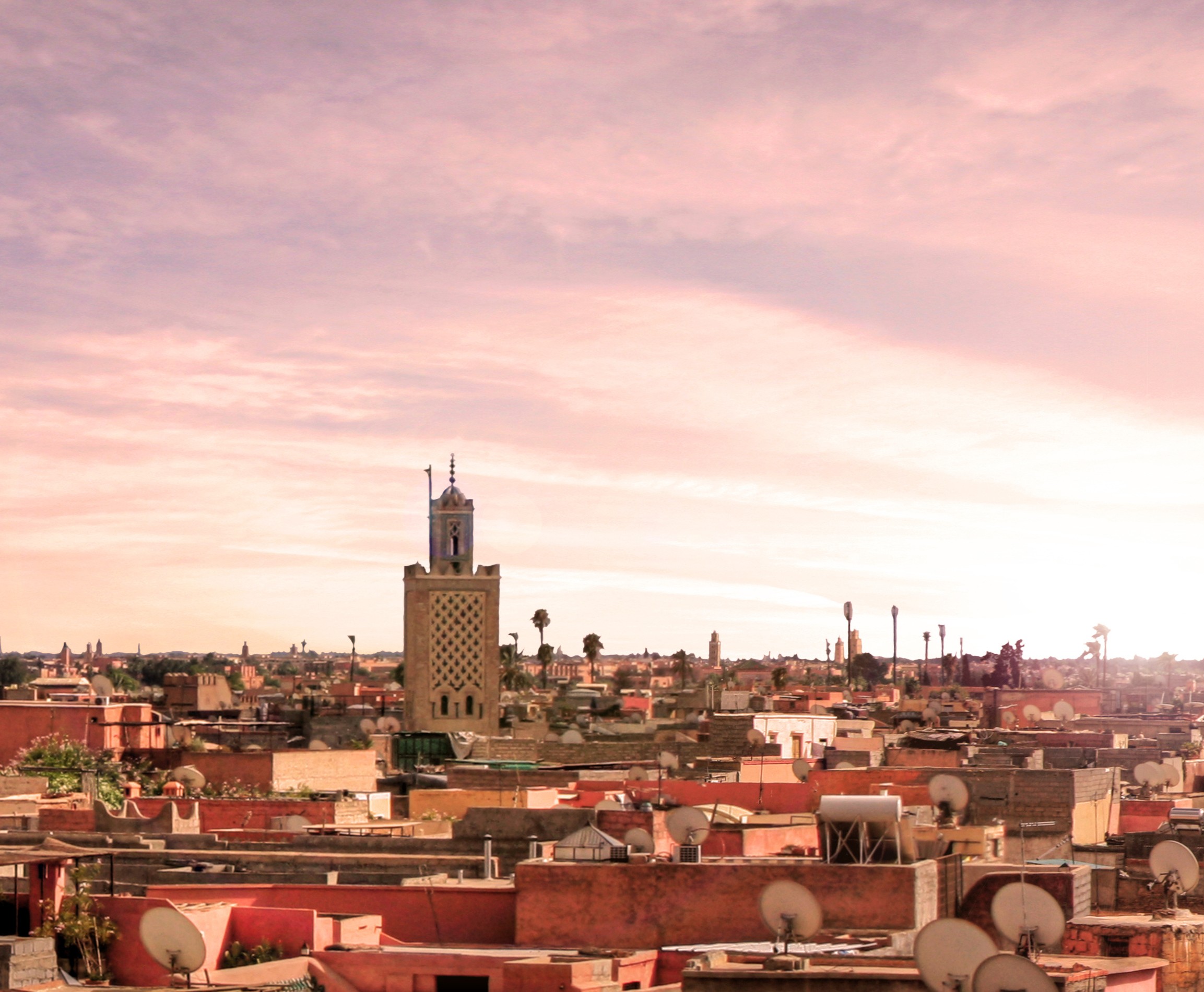 Nice View In The City Of Marrakesh In Morocco Africa Marrakesch