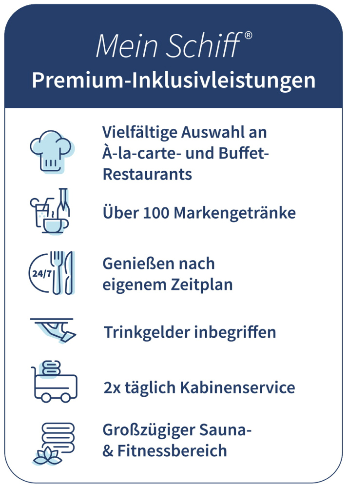 Störer Mein Schiff Premium Inklusivleistungen .png Grafische Darstellung von den Mein Schiff Premium Inklusivleistungen