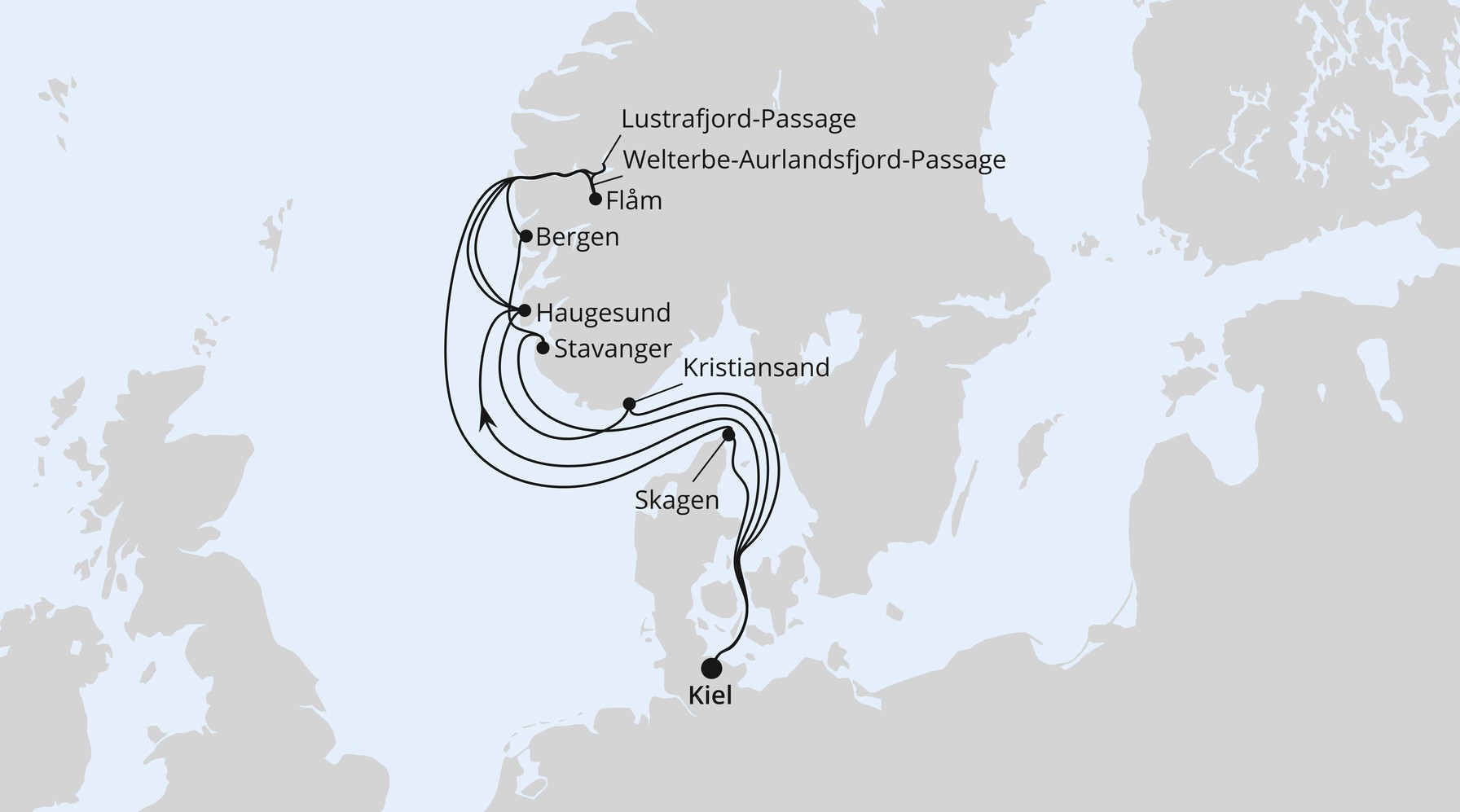RoutenplanGrNorwegen Routenkarte Grosse Norwegenreise