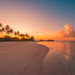 Tropical,Sea,Beach,Colorful,Sky,Sand,Sunset,Light,Sunrays.,Relaxing Tropical,Sea,Beach,Colorful,Sky,Sand,Sunset,Light,Sunrays.,Relaxing